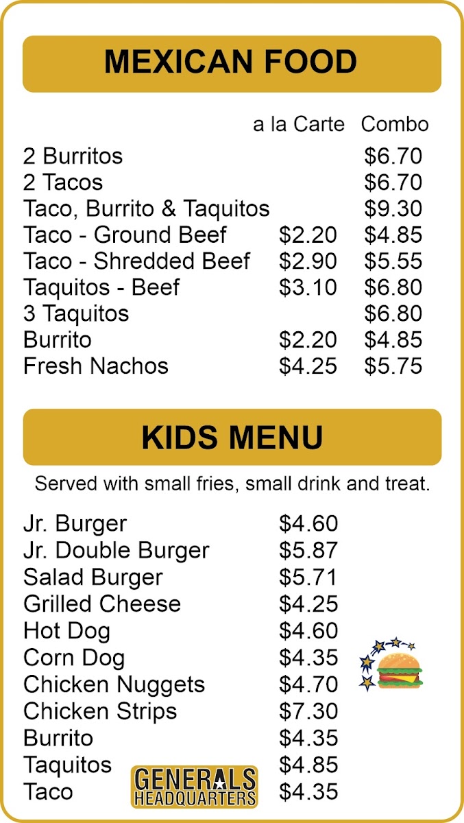 Generals Headquarters Menu - Image 6